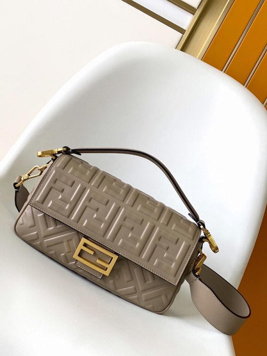 Gold Leather Crossbody Bag