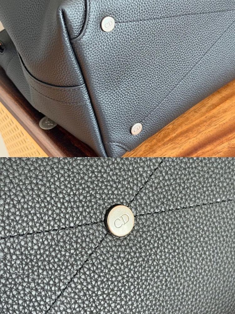 Italian-Inspired Elegant Black Quilted Leather Top Handle Bag
