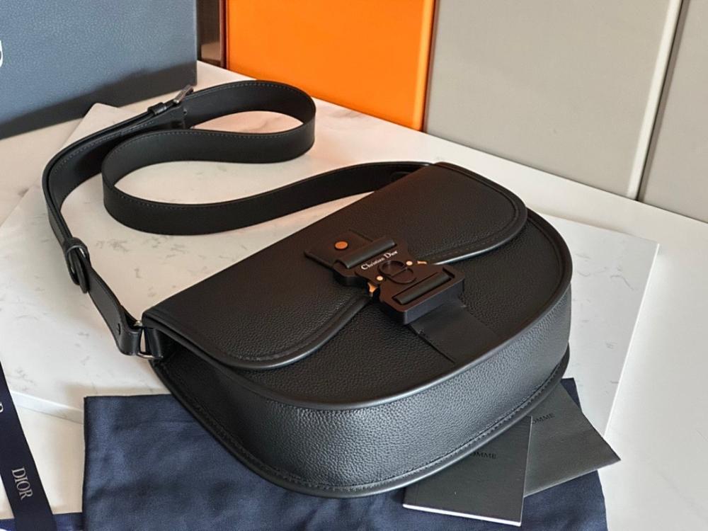 Classic Modern Black Printed Leather Shoulder Bag