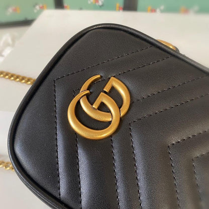 Alma Black Quilted Leather Shoulder Bag