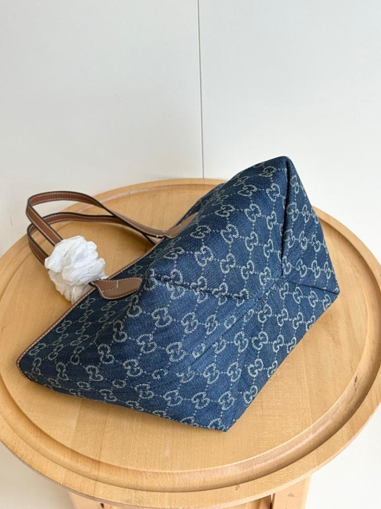 Italian-Inspired Stylish Brown Denim Shoulder Bag