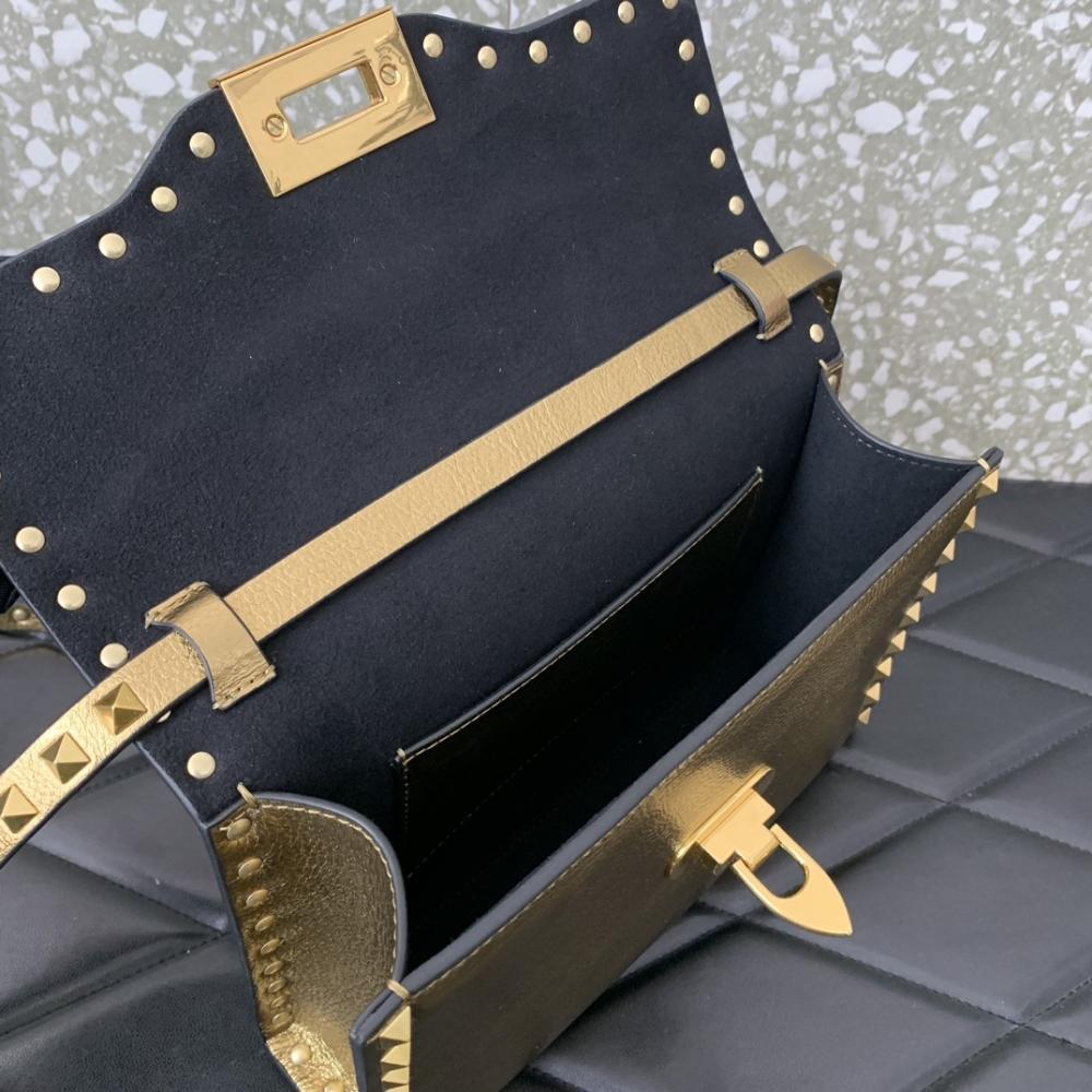 Studded Calfskin Crossbody Bag