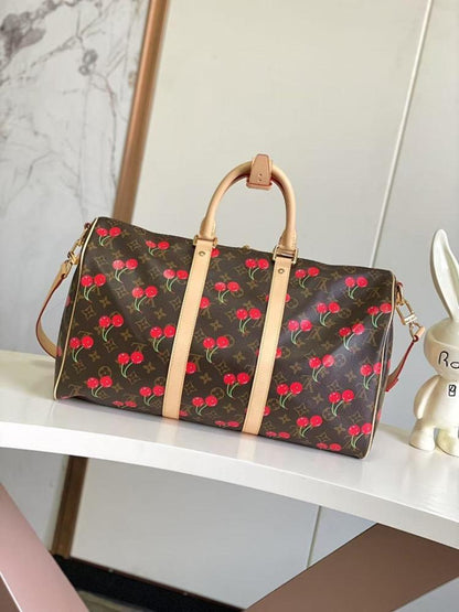 Classic Refined Monogram Leather Shoulder Bag