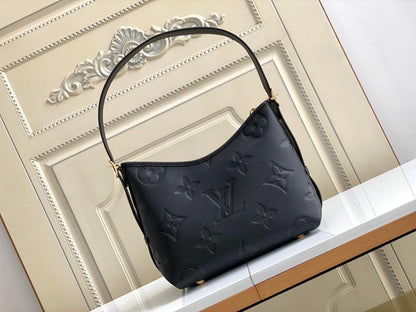 Elegant Refined Leather Top Handle Bag