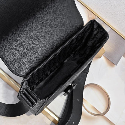 Stylish Premium Black Leather Shoulder Bag