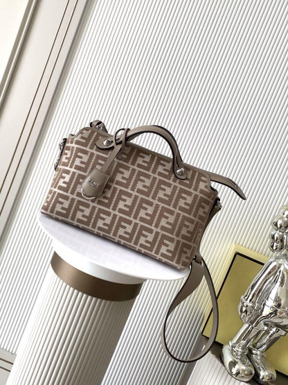 Embroidered Calfskin Shoulder Bag
