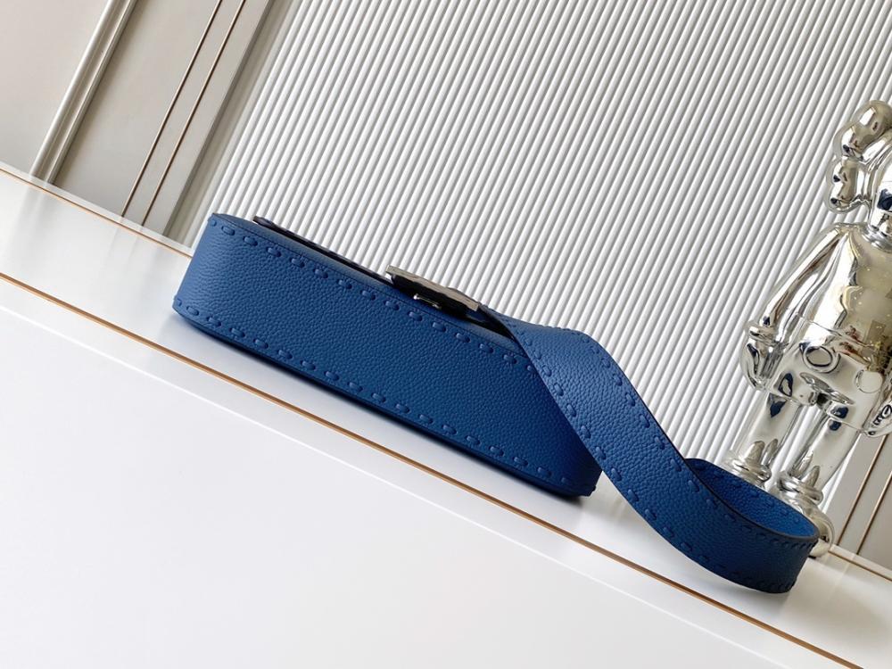 Refined Leather Top Handle Bag