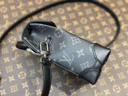 Classic Italian-Inspired Canvas Top Handle Bag