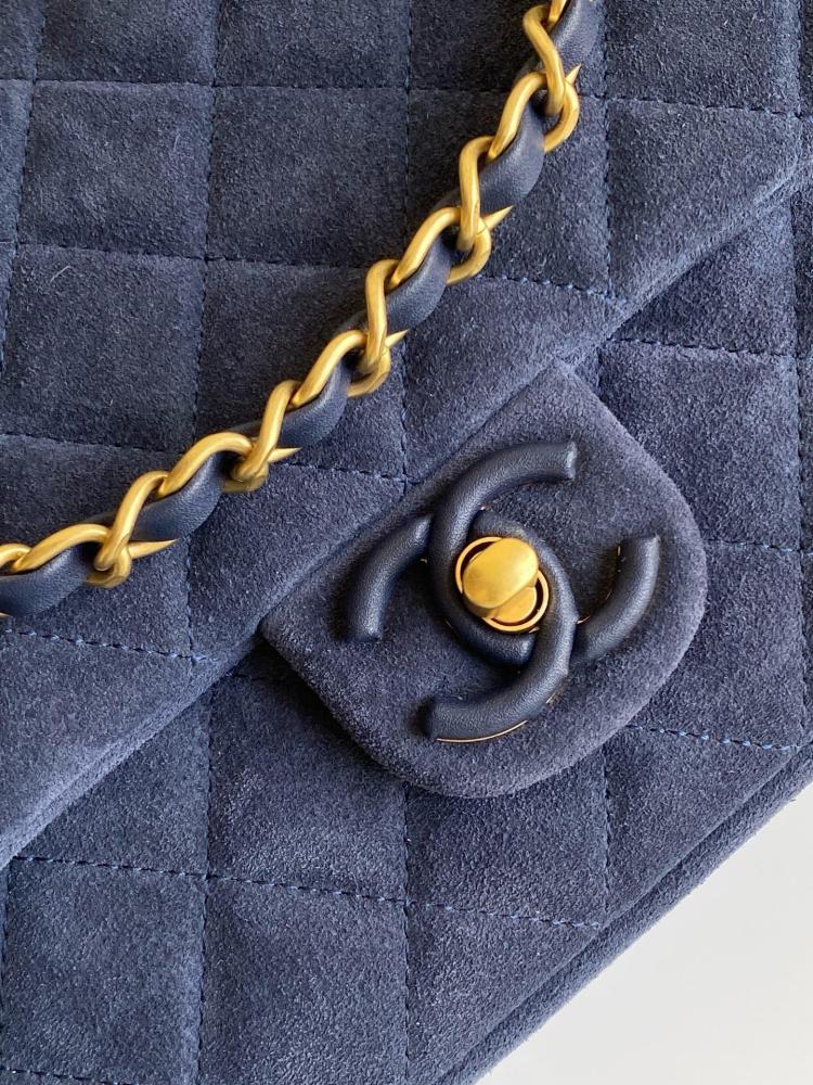 Classic Gold Leather Shoulder Bag