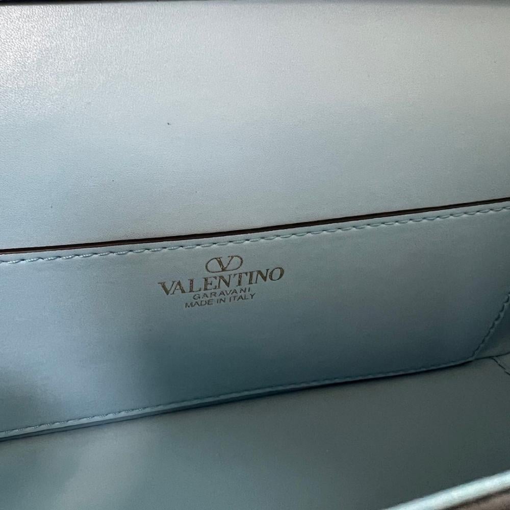 VLogo Signature Crystal-Embellished Calfskin Shoulder Bag