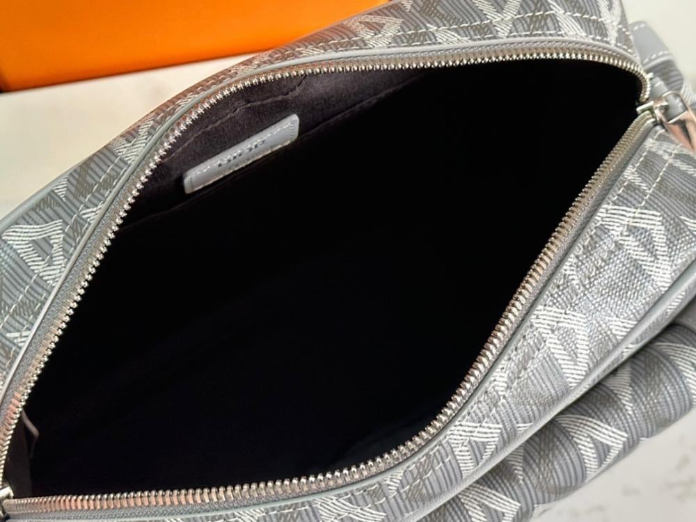 Modern Refined Grey Calfskin Shoulder Bag