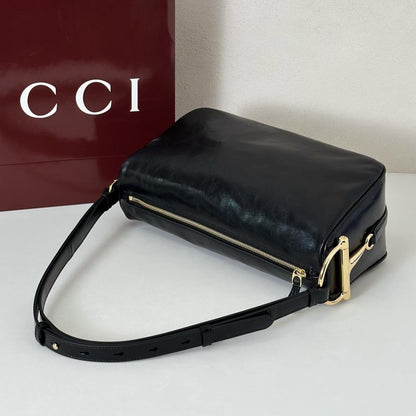 Leather Top Handle Bag
