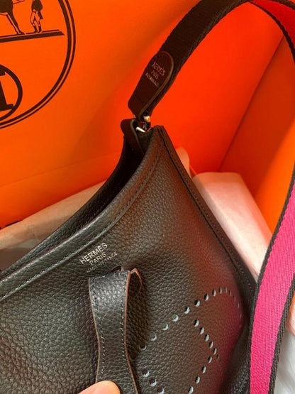 Elegant Refined Leather Top Handle Bag