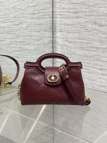 Leather Top Handle Bag