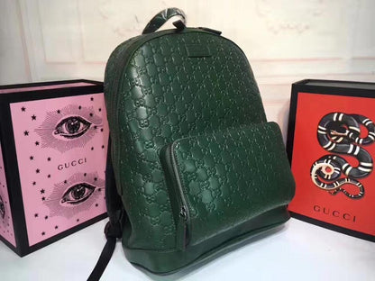 Classic Refined Leather Backpack