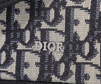 Modern Luxury Black Printed Calfskin Shoulder Bag