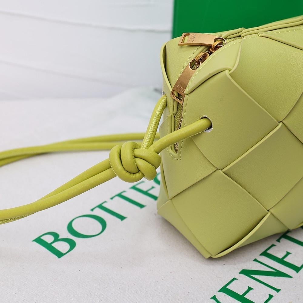 Luxury Refined Woven Calfskin Top Handle Bag