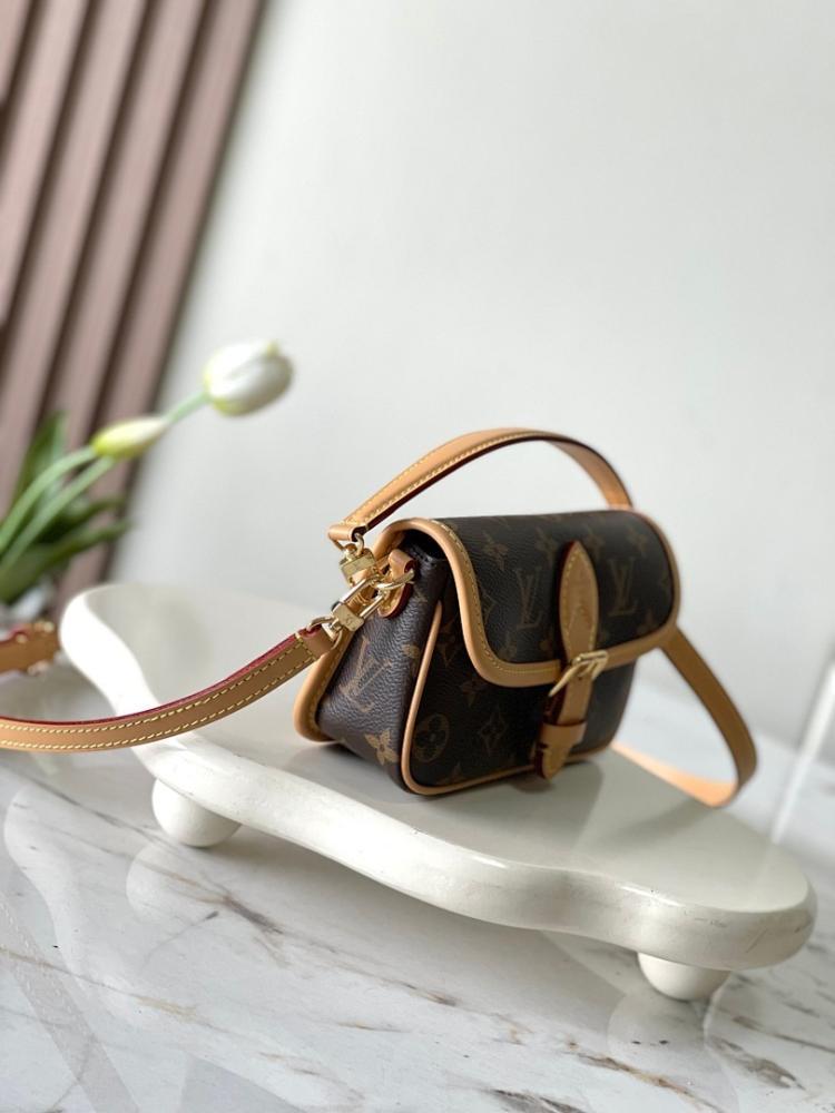 Diane Monogram Leather Crossbody Bag