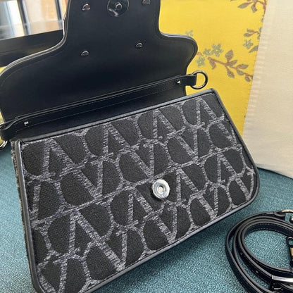 Modern Refined Calfskin Shoulder Bag