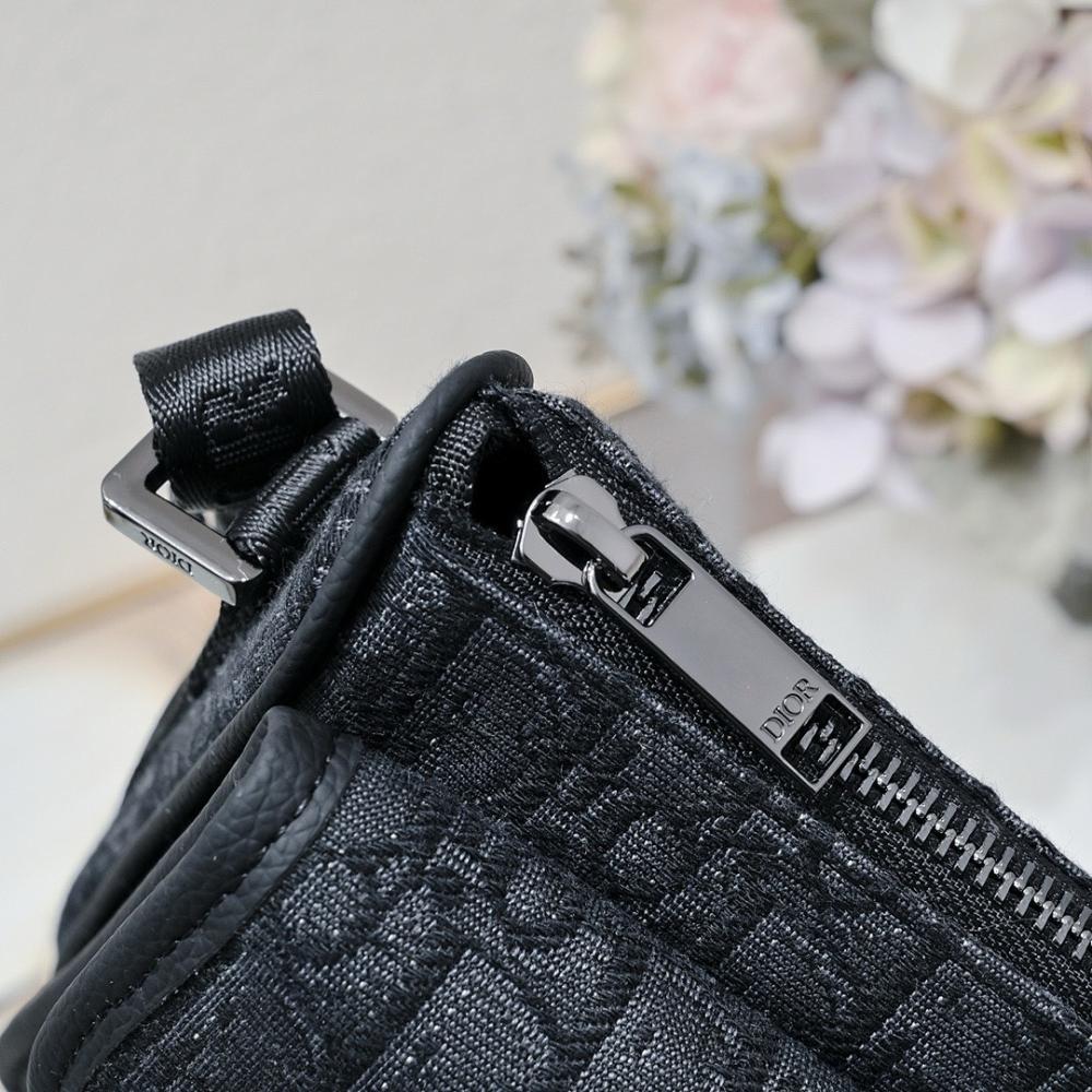 Modern Refined Black Printed Crossbody Bag