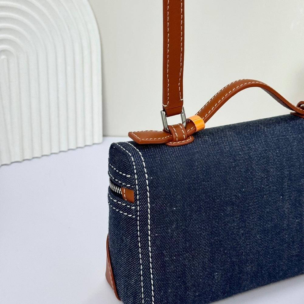 Kate Blue Denim Shoulder Bag