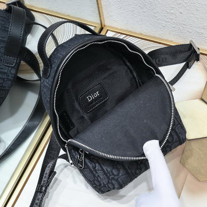 Italian-Inspired Stylish Beige Printed Backpack