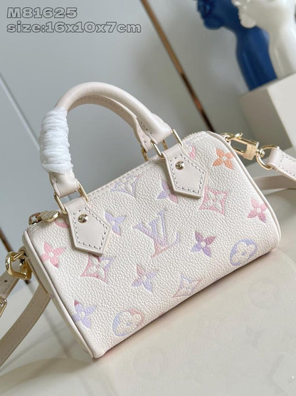 Speedy Leather Top Handle Bag