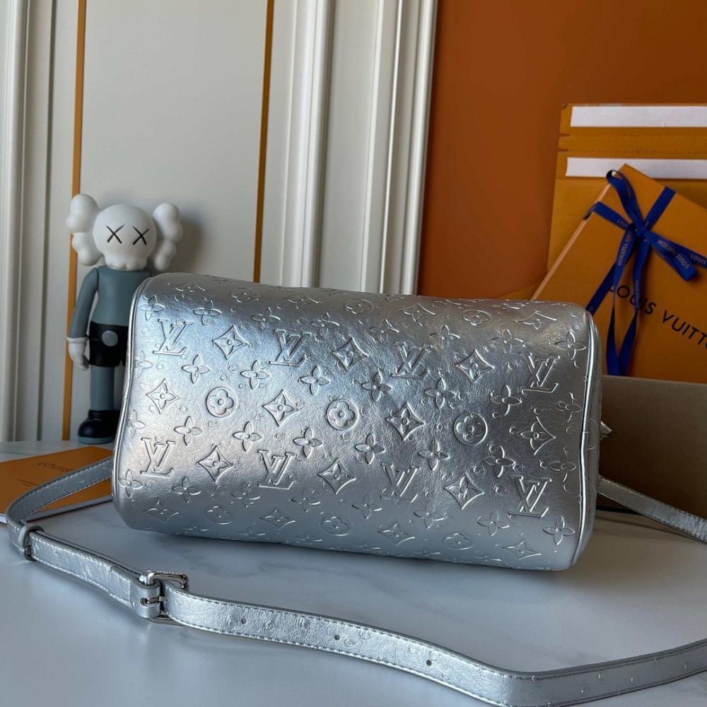 Speedy Bandouliere Monogram Calfskin Top Handle Bag