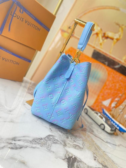Italian-Inspired Luxury Leather Bucket Bag