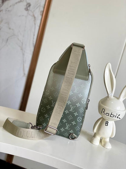 Stylish Refined Green Canvas Top Handle Bag