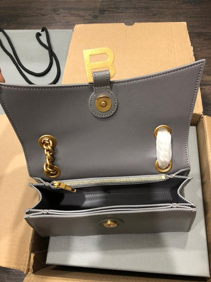 Classic Elegant Quilted Leather Shoulder Bag