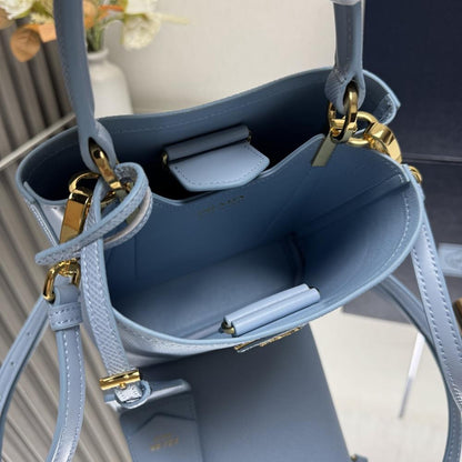 Saffiano Leather Bucket Bag