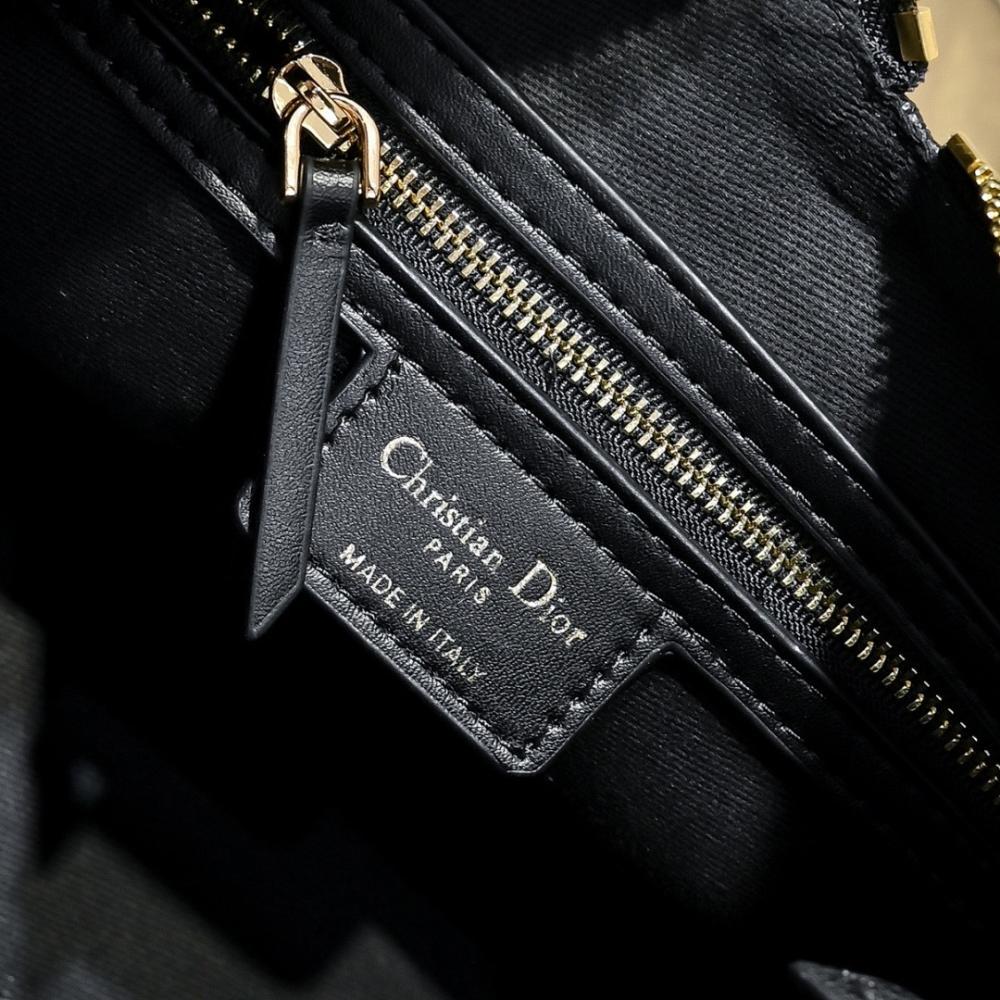 Modern Stylish Gold Embroidered Calfskin Shoulder Bag