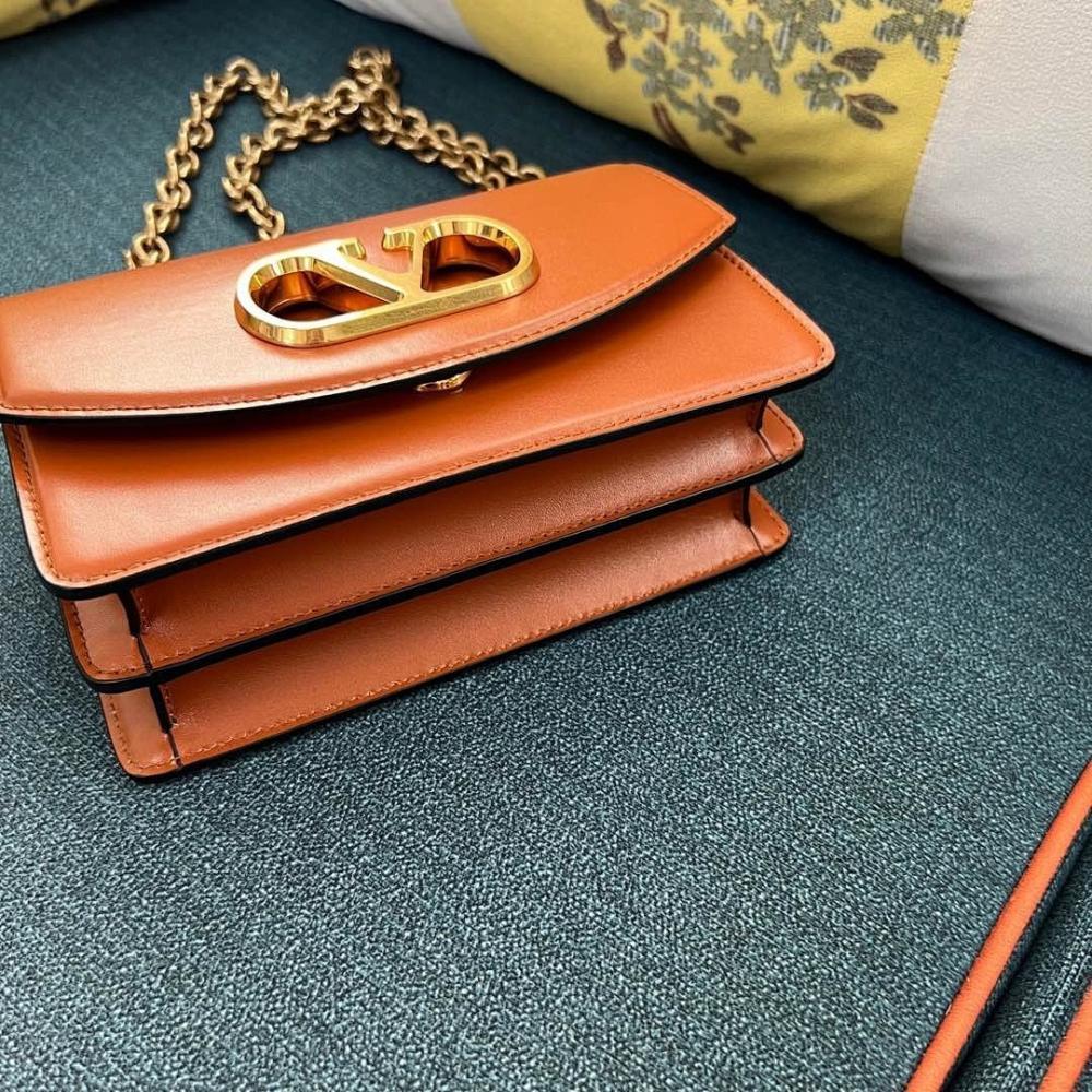 VLogo Signature Calfskin Shoulder Bag