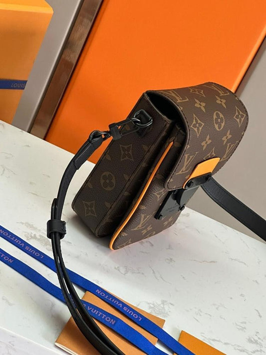 Luxury Monogram Leather Shoulder Bag – Limited Edition