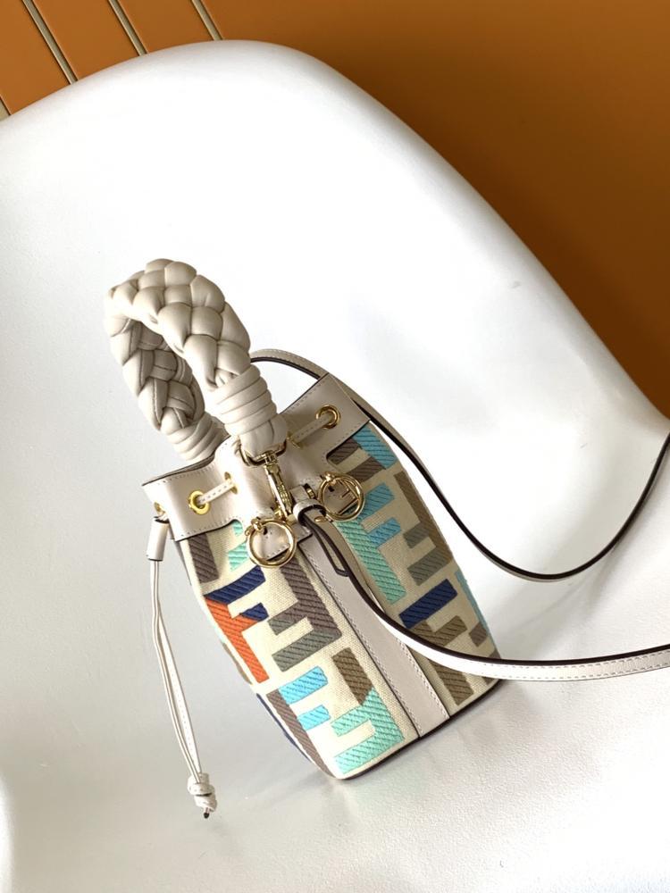 Embroidered Bucket Bag