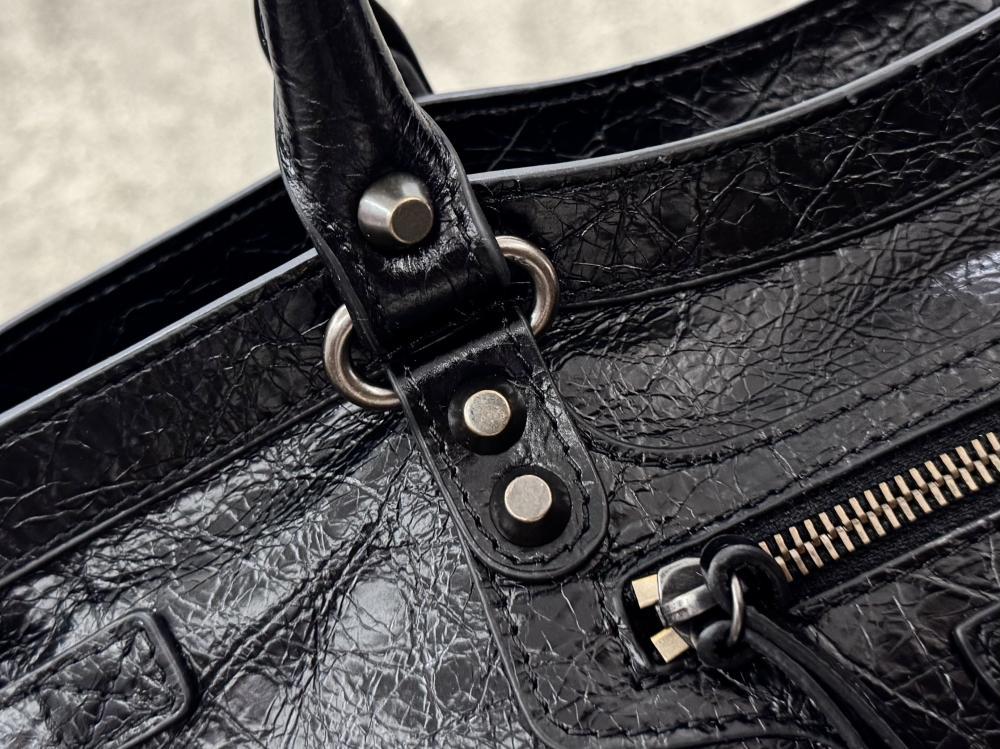 Luxury Leather Top Handle Bag