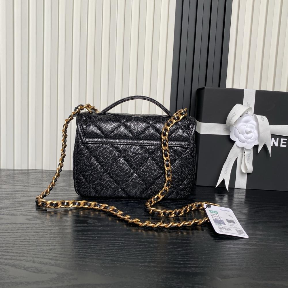 Gold Leather Shoulder Bag