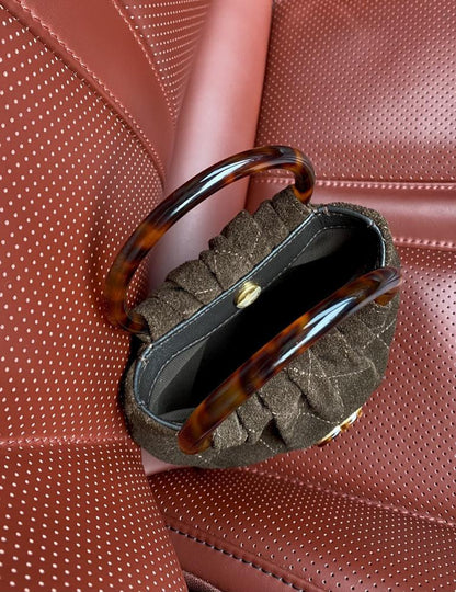 Leather Top Handle Bag