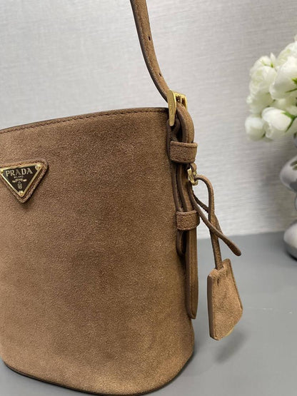Suede Bucket Bag