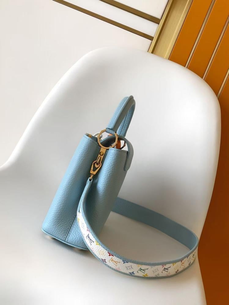 Capucines Mini in Sky Blue Taurillon