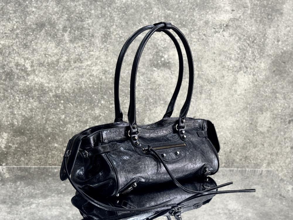Luxury Leather Top Handle Bag