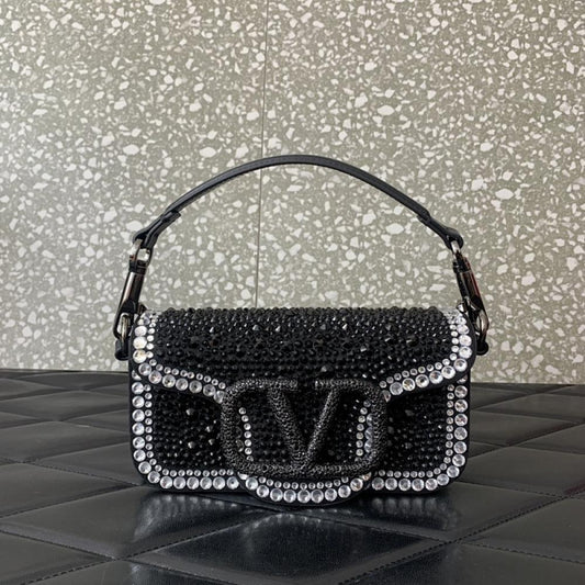 Crystal-Embellished Crossbody Bag