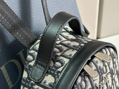 Modern Luxury Black Printed Leather Backpack – Limited Edition