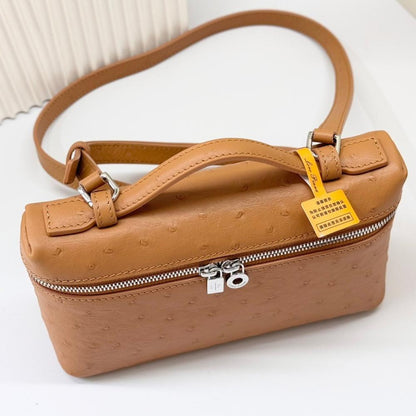 Elegant Premium Gold Calfskin Shoulder Bag