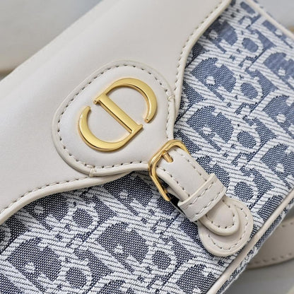 Bobby Blue Printed Calfskin Shoulder Bag