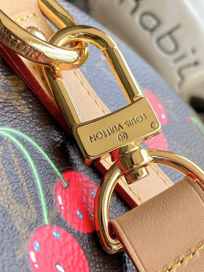 Classic Refined Monogram Leather Shoulder Bag