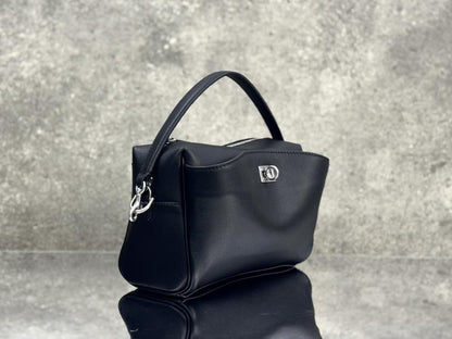 Luxury Leather Top Handle Bag