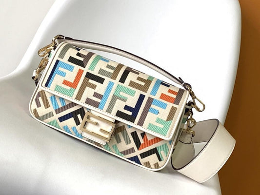 Embroidered Top Handle Bag