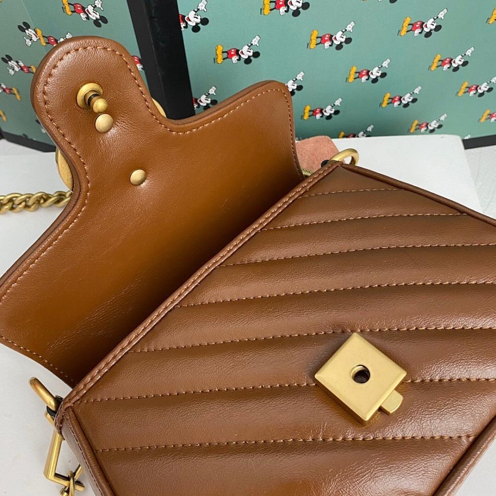Alma Brown Quilted Leather Top Handle Bag